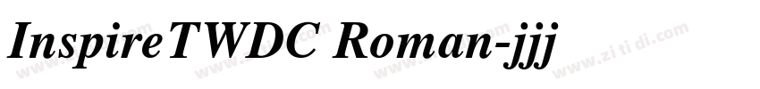 InspireTWDC Roman字体转换